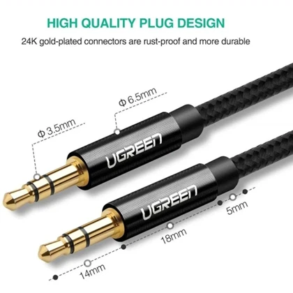 کابل صدا جک 3.5 میلی‌متری یوگرین UGREEN مدل AV112 50363