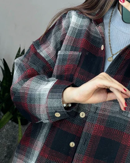 مانتو چهارخونه گلبرگ 2