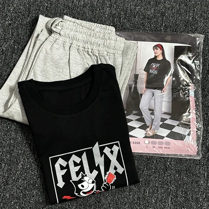 ست تیشرت و شلوار راحتی زنانه/کد:6308