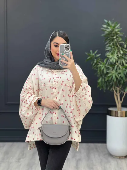 مانتو لینن طرح کاج