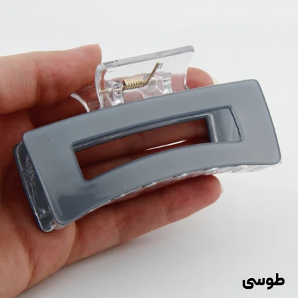 کلیپس دخترانه طرح مستطیل خطی بزرگ