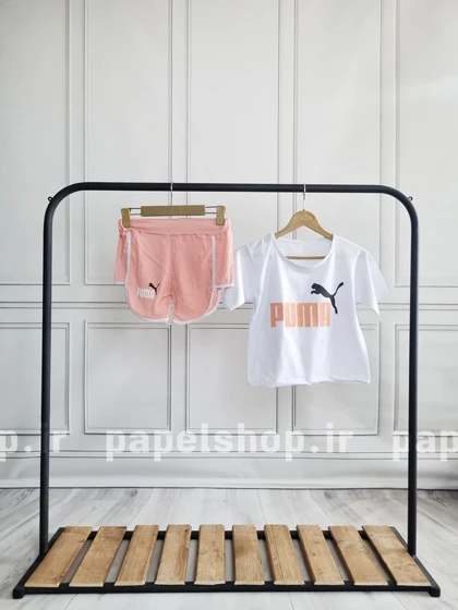 ست کراپ و شورتک طرح پوما Puma
