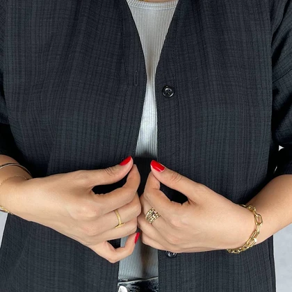 شومیز زنانه مشکی کادنزا مدل جدید و شیک