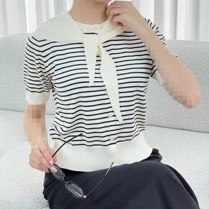 بافت راه راه کلاه دار 1007875