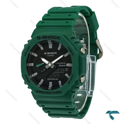 ساعت مردانه جیشاک GA2100 سبز کله غازی GShock-8392-G