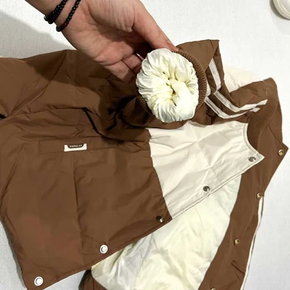کاپشن بچه گانه خارجی طرح VAU MONEY