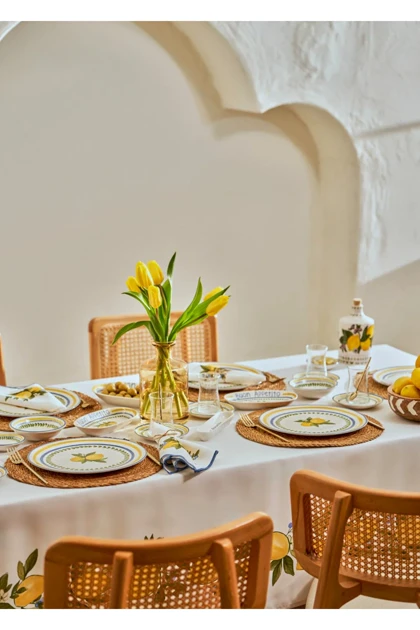سرویس غذاخوری Bella Maison مدل Lemoncello چینی - چندرنگ