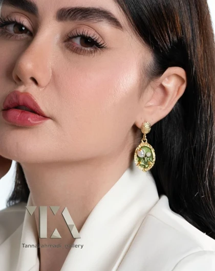گوشواره آویز سرامیکی نازلی