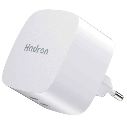 شارژر دیواری 65 وات هادرون Hadron مدل C1016 با دو پورت تایپ سی