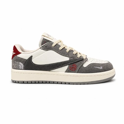 کفش و کتانی مردانه مدل نایک ترویس NIKE TRAVIS رنگ کرم طوسی کد 30063