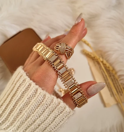 دستبند طرح طلا ژوپینگ S14