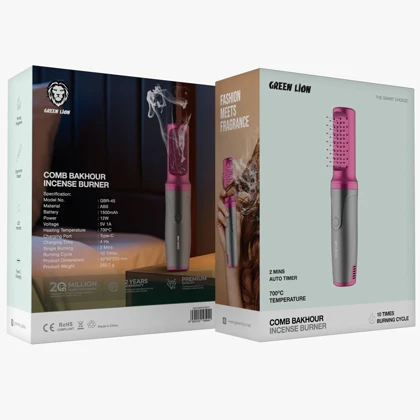 عود سوز و برس خوشبو کننده مو گرین لاین Green Lion اصل مدل GBR-45