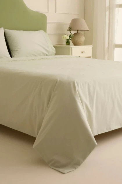 سرویس روتختی دو نفره Karaca Home مدل Velisse پنبه‌ای - سبز مریم‌گلی