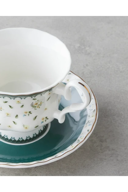 فنجان چای دو نفره English Home مدل Florana Bone China
