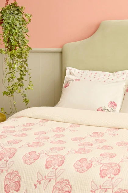 روتختی پیکه دو نفره Karaca Home مدل Lioren Nish Set پنبه - چندرنگ