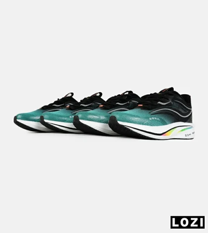 کفش کتانی مشکی سبز Saucony Ride Review v.2