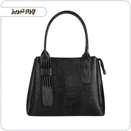 کیف چرم زنانه مجلسی مشکی مدل BL126