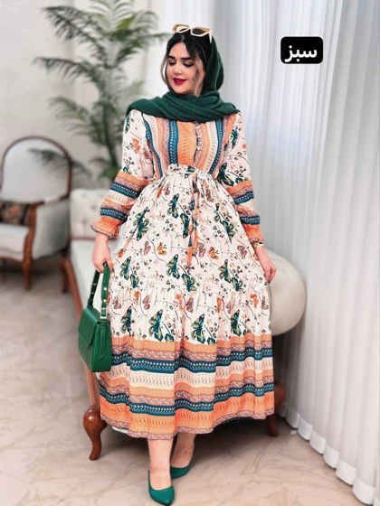 پیراهن فلور پروانه 2066