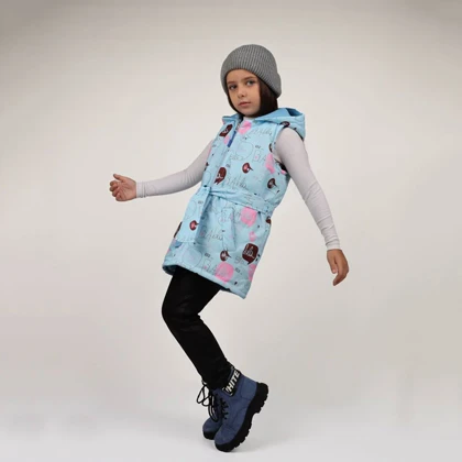 پافر بچه گانه دخترانه دورو کمردار شیک و جدید