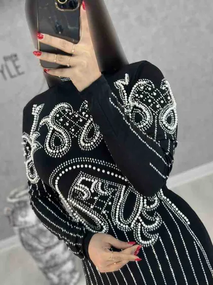 ماکسی بلند مرواریدی : 8743