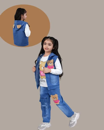 سه تیکه جین مدل تدی پاستیلی