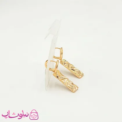 گوشواره دخترانه ژوپینگ با آویز مستطیل