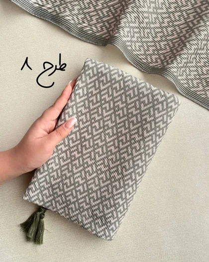 شال پلیسه سبز وارداتی 4026