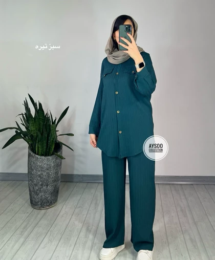 ست مانتو شلوار ماکان