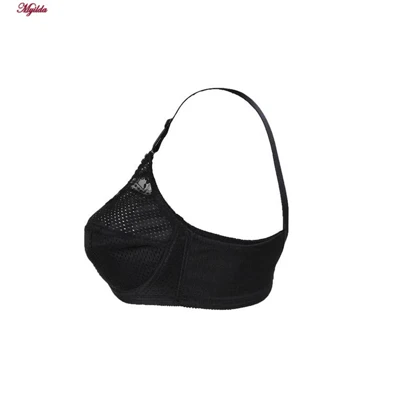 سوتین زنانه لین مدل پروانه ای فنردار مشکی کد 4680-528