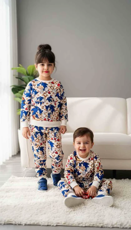 بلوز و شلوار مخمل بچگانه