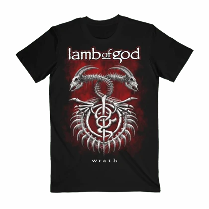 تیشرت لمب او گاد | lamb of God Goat Snake Skeleton Tee کد 229142