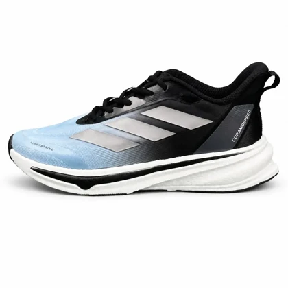 کفش کتانی مردانه مدل آدیداس ورزشی با زیره بست مشکی آبی Adidas New