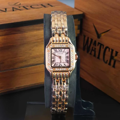 ساعت مچی زنانه کارتیر CARTIER با موتور ژاپنی سایز یک