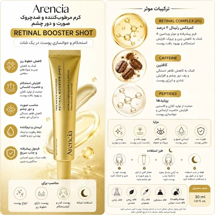 سرم رتینال آرنسیا Arencia مدل Retinal Booster Shot