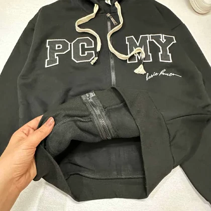 سویشرت پسرانه داخل لاینر دار مشکی وارداتی PC MY