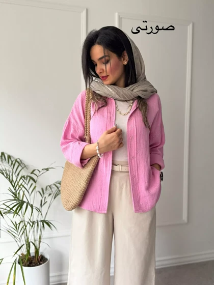 مانتو شومیزی پاستیلی میلانی