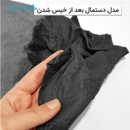 دستمال میکروفایبر نظافت خودرو مدل سیرابی کد 5596 سایز 30در40سانتی متر