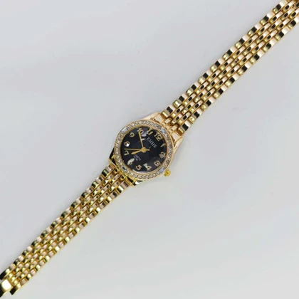 ساعت مچی زنانه مجلسی EHHE نگین‌دار با موتور کوارتز