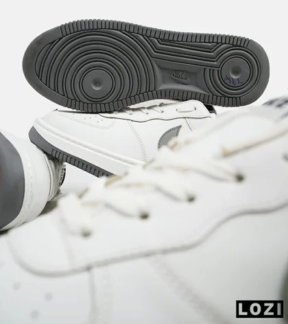 کفش مردانه و زنانه سفید طوسی NIKE AIR FORCE مدل 5329