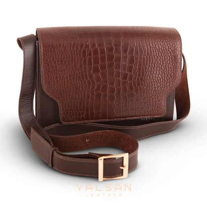 کیف دوشی زنانه چرم یلسان مدل نلین کد 121-PRM