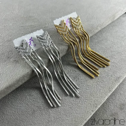 گوشواره زنانه YSX آبشاری نگین‌دار 20368