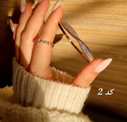 بنگل طرح طلا ظریف ژوپینگ D67