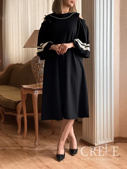 پیراهن اورسایز سرشانه باز