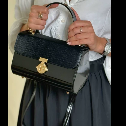 کیف فندی ورنی وارداتی کد 1015