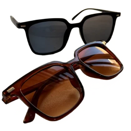 عینک آفتابی مردانه و زنانه uv400 همراه با کاور و دستمال اشانتیون