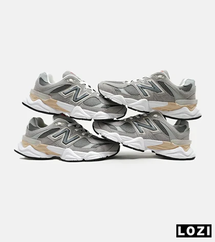 کفش کتانی مردانه و زنانه طوسی خاکستری NEW BALANCE 9060 مدل 5300