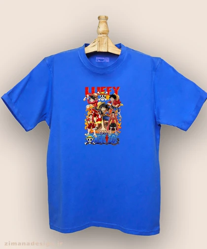 تیشرت مردانه و زنانه طرح وان پیس کد 911