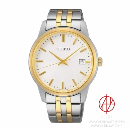 ساعت مچی مردانه سیکو (Seiko) مدل SUR402P1 (کوارتز، استیل دو رنگ، شیشه سافایر، تقویم‌دار)