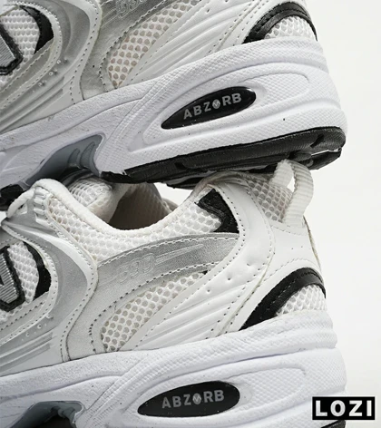 کفش کتانی مردانه و زنانه سفید طوسی NEW BALANCE 530