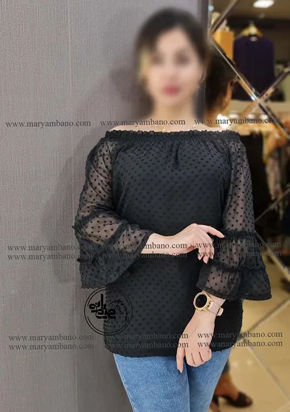شومیز یقه قایقی